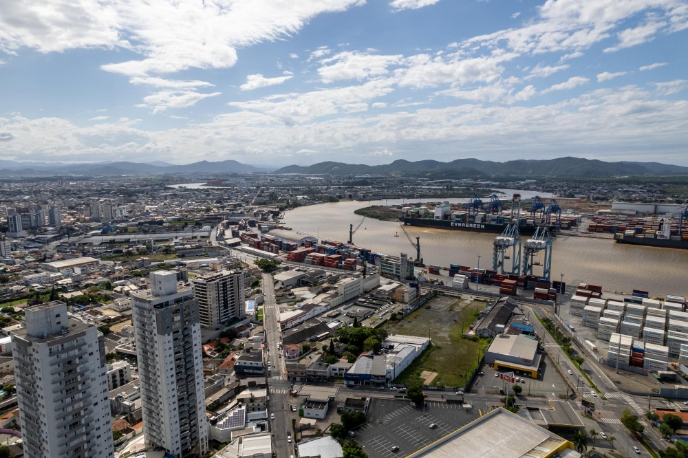 Porto de Itajaí em Santa Catarina