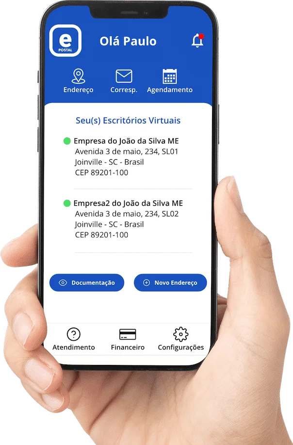 ePostal - Aplicativo de Escritório Virtual